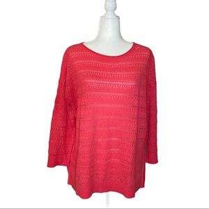 St John’s Bay Half Sleeve Pink Top LARGE